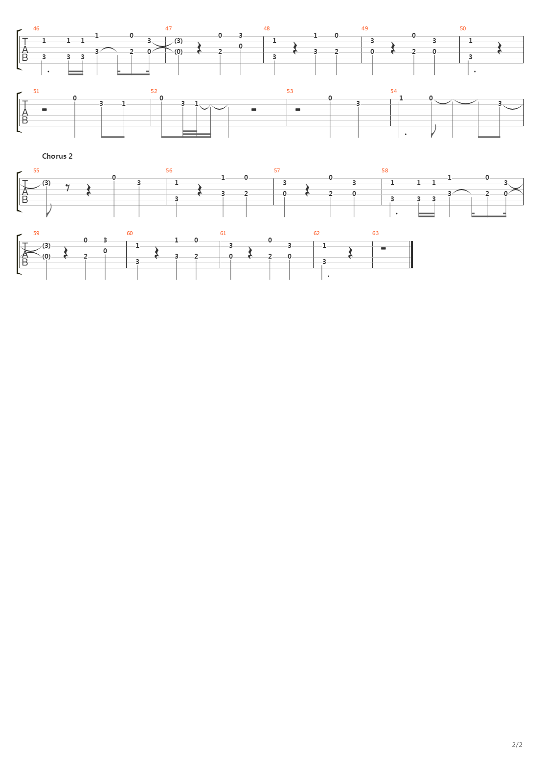 Cornerstone吉他谱