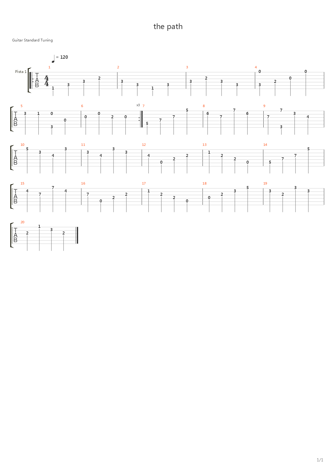 The Path(Intro)吉他谱