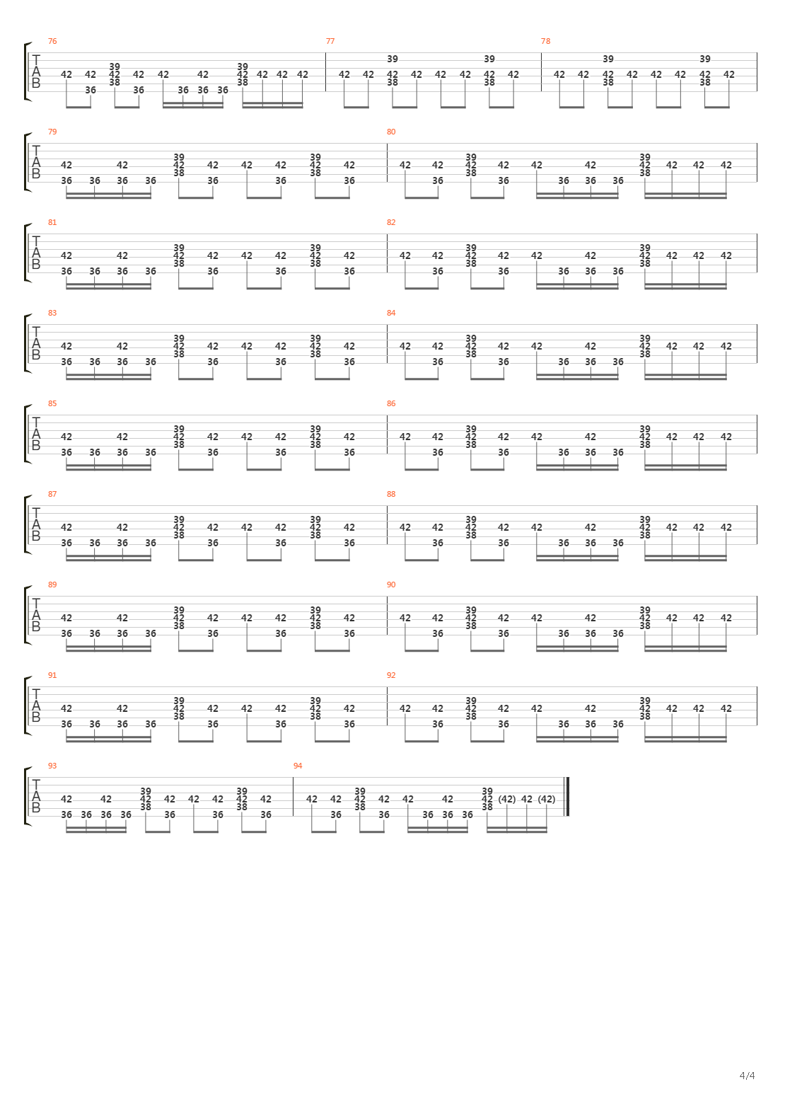 No 5吉他谱