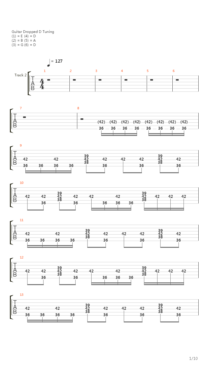 No 5吉他谱