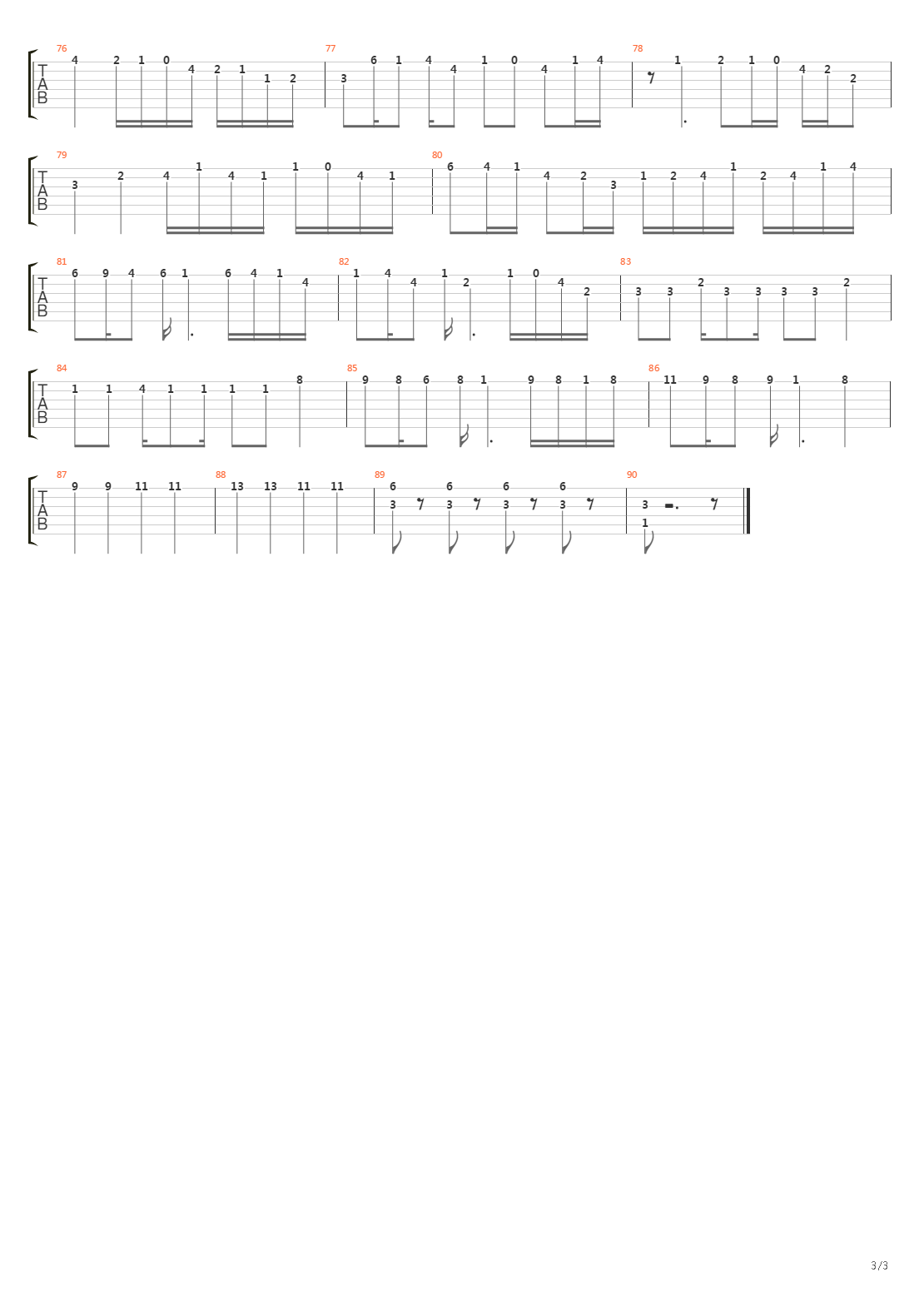 Beatdown吉他谱