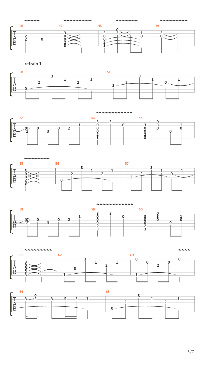 Des Adieux吉他谱