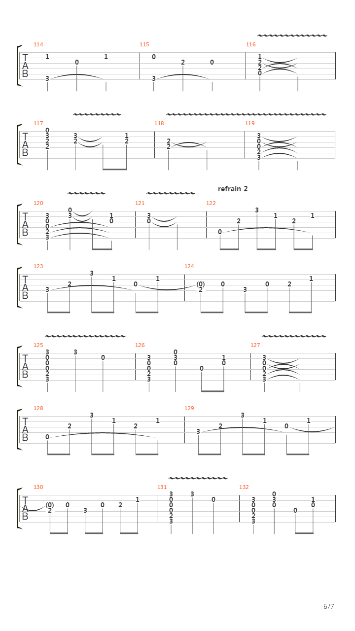 Des Adieux吉他谱