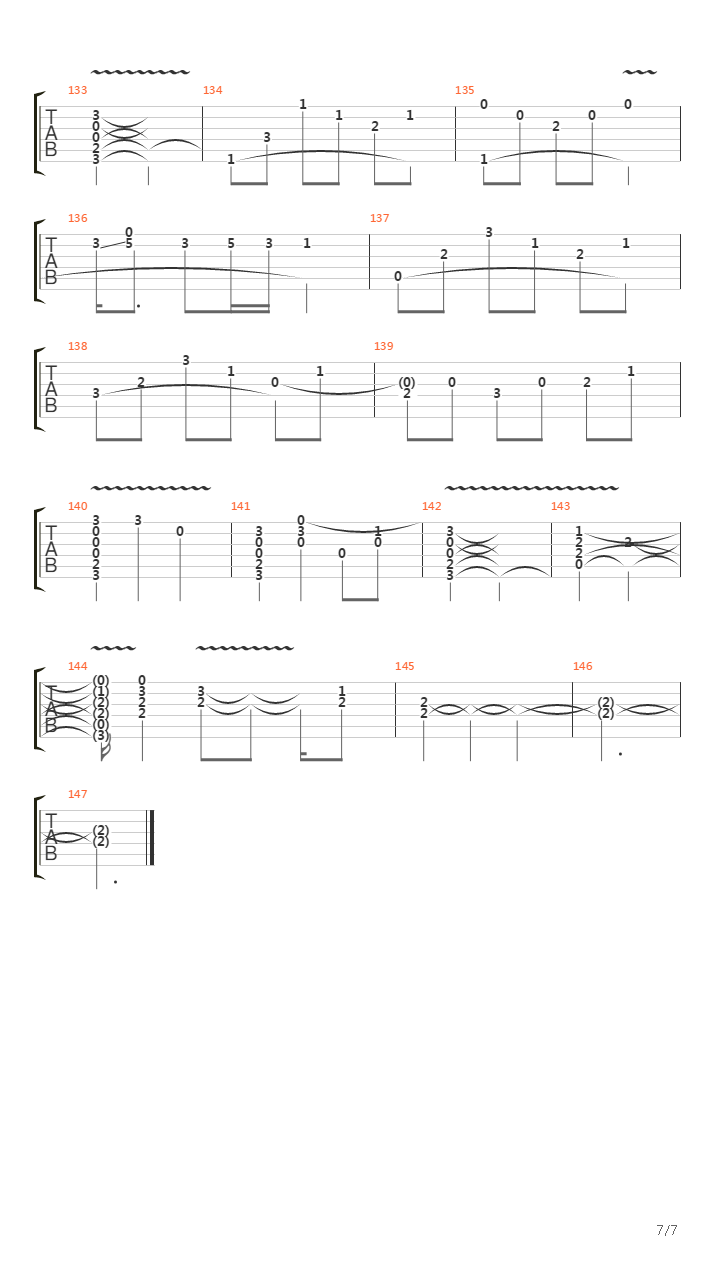 Des Adieux吉他谱