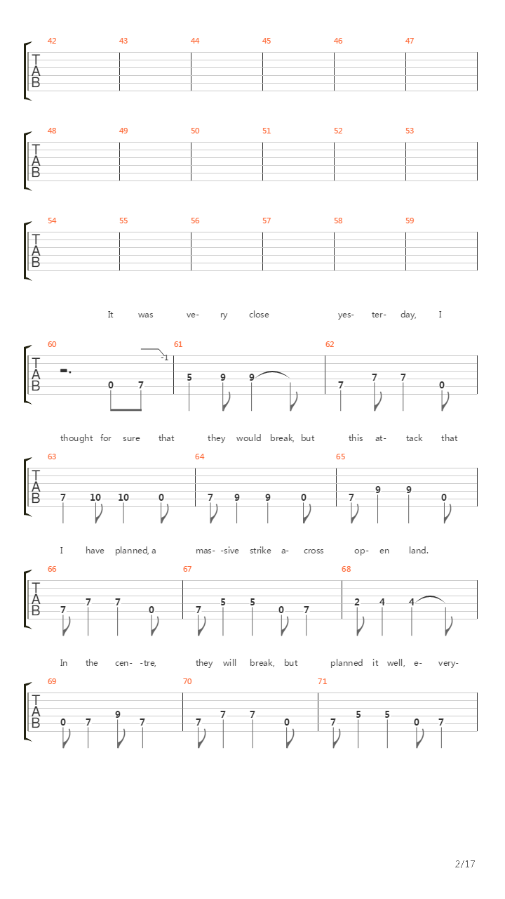 High Water Mark (Gettysburg 1863)吉他谱
