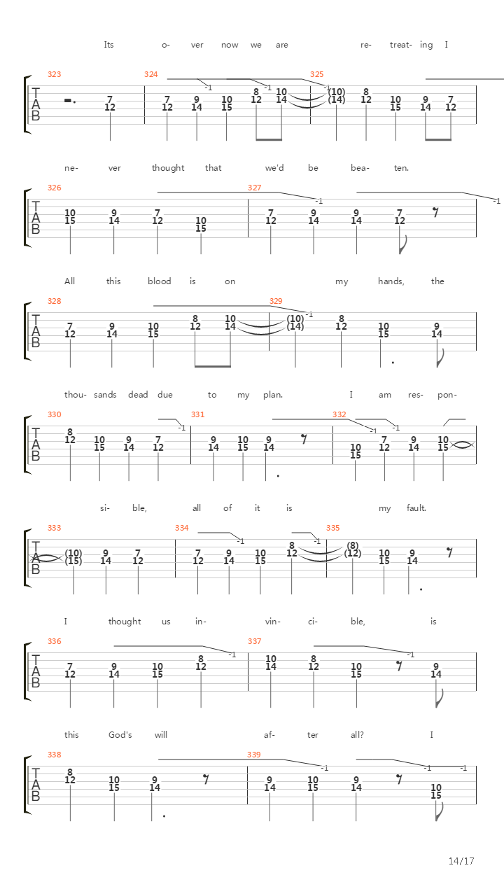 High Water Mark (Gettysburg 1863)吉他谱