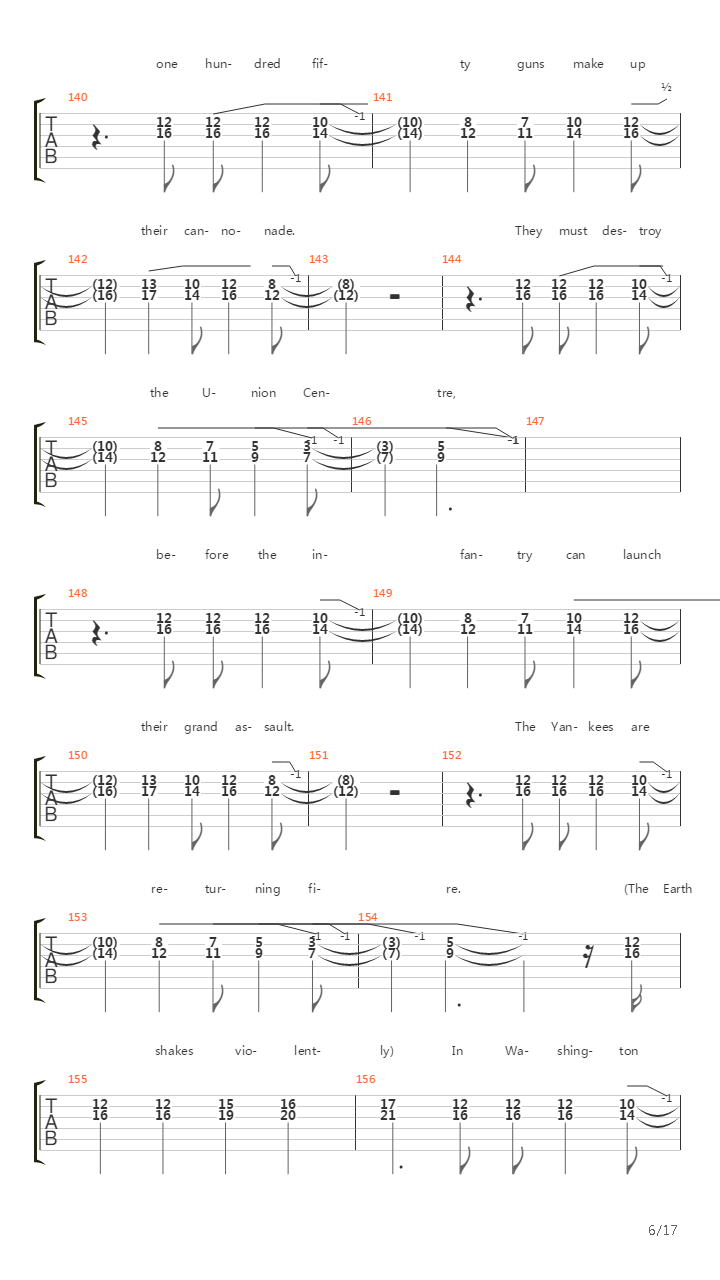 High Water Mark (Gettysburg 1863)吉他谱
