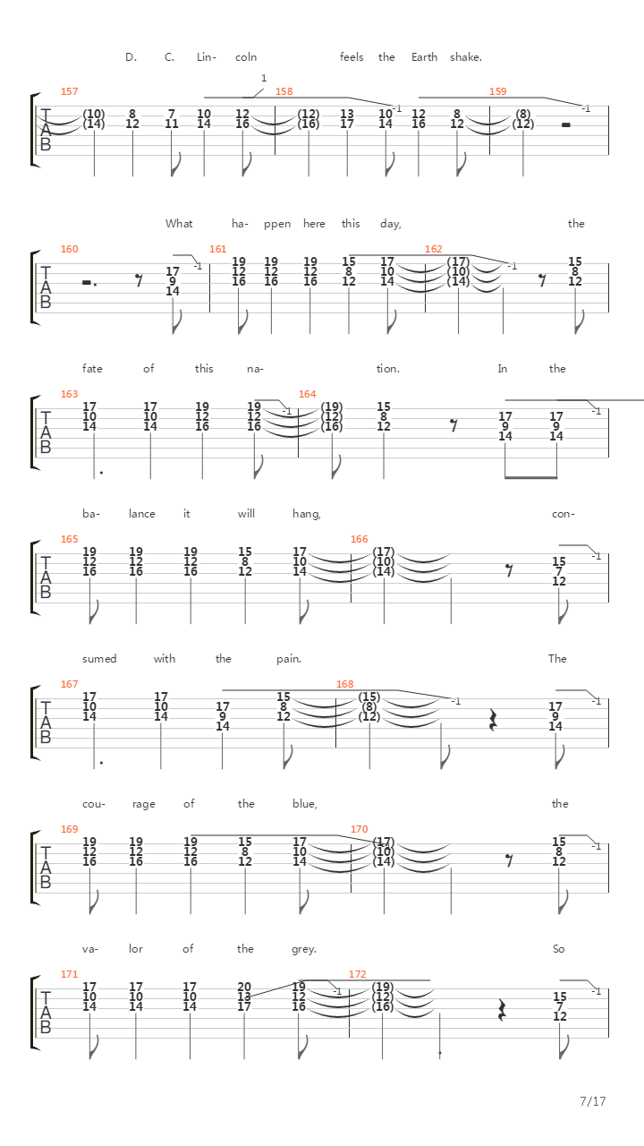 High Water Mark (Gettysburg 1863)吉他谱