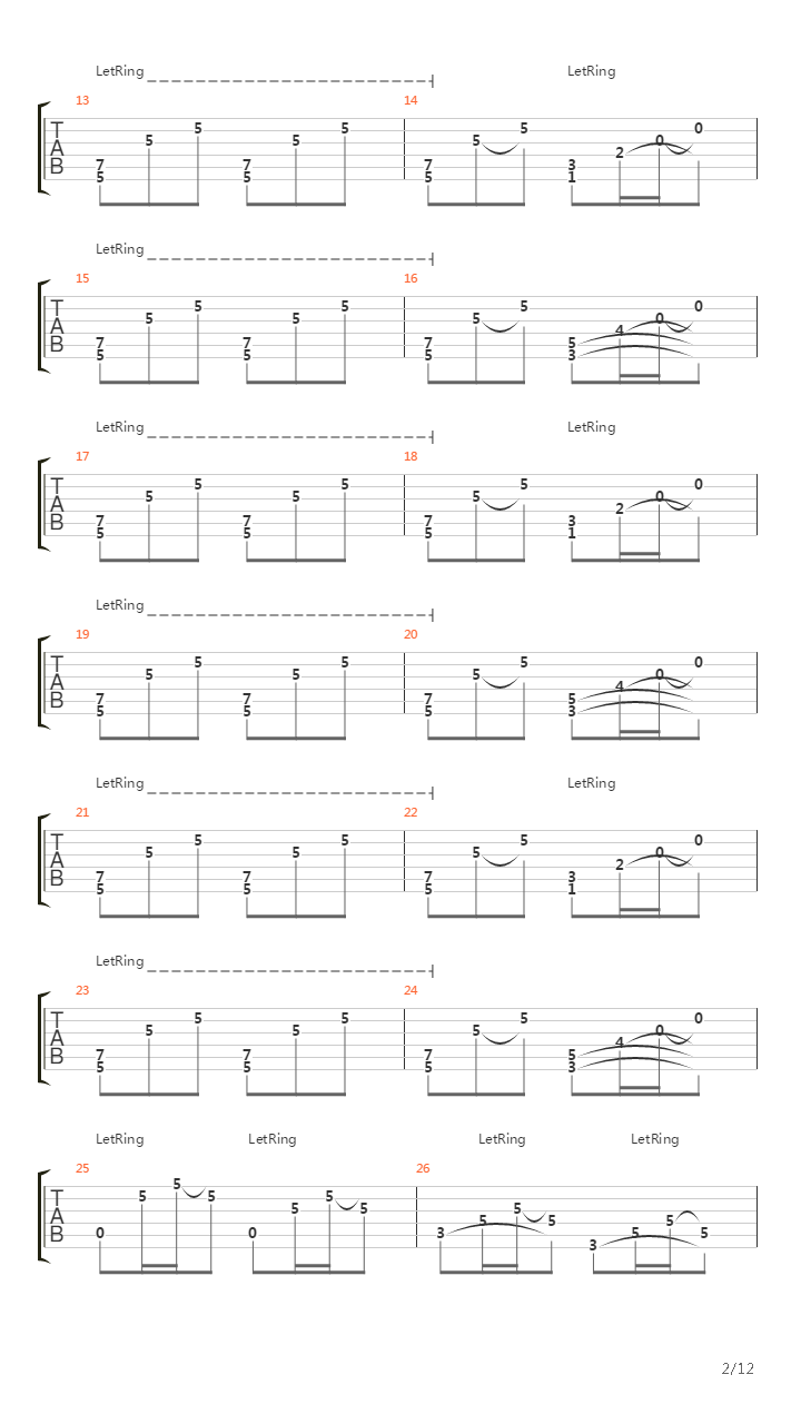 The Initation吉他谱