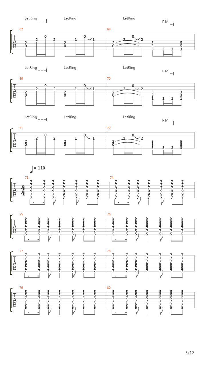 The Initation吉他谱