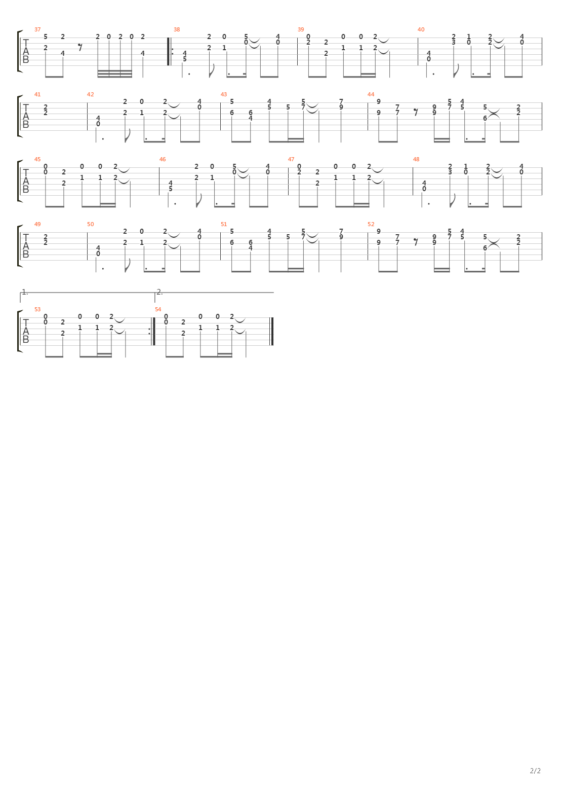 Chinese Tea吉他谱