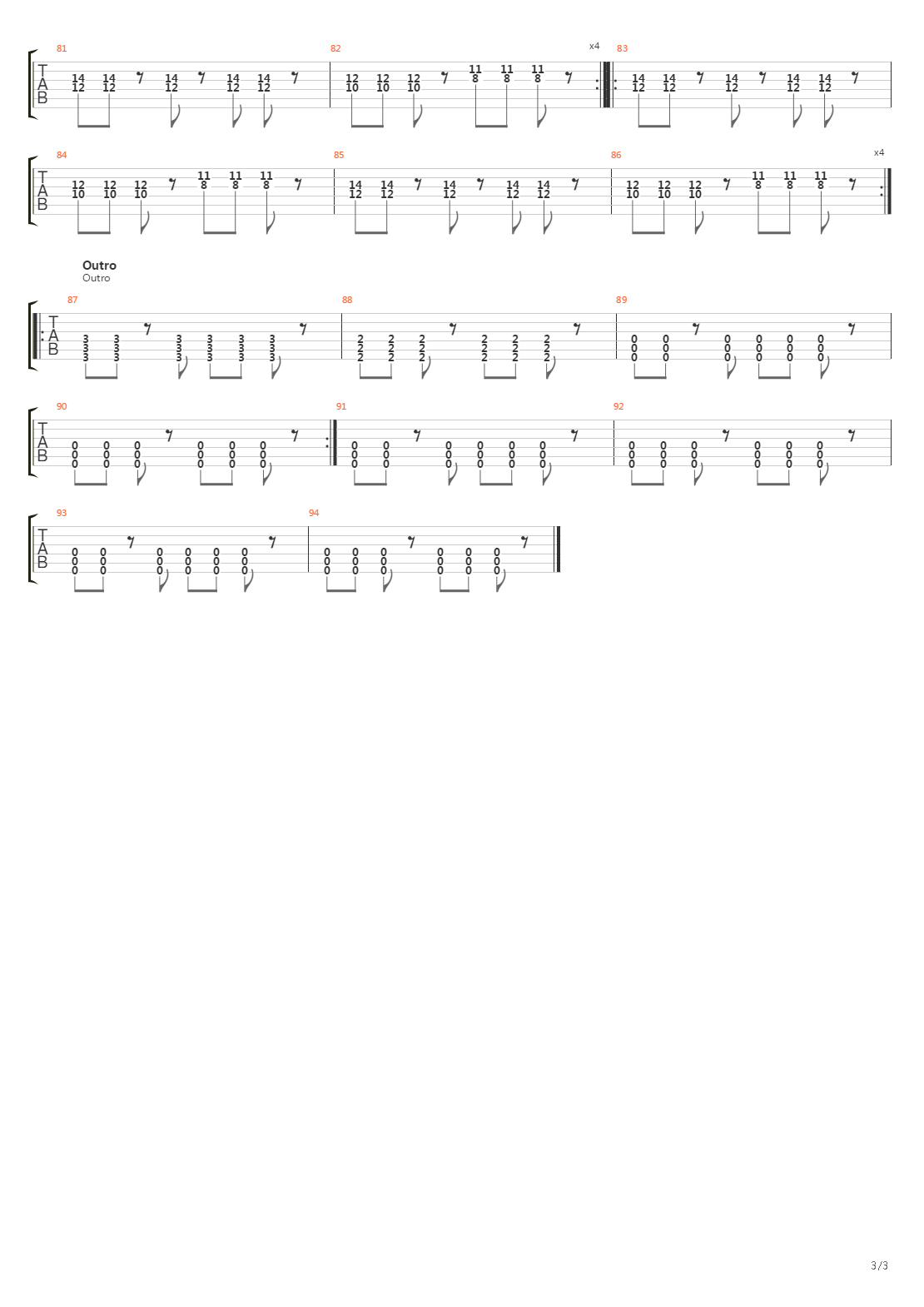 Carry吉他谱