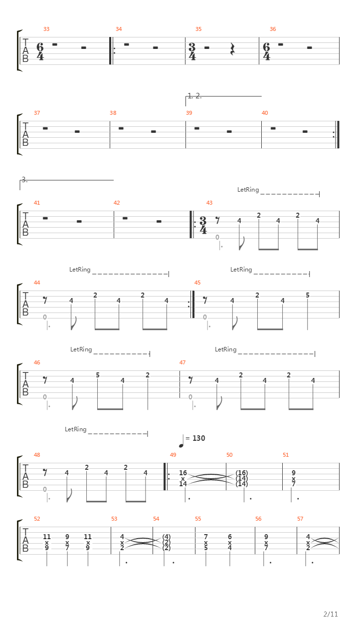 Hand Of The Host(1697)吉他谱