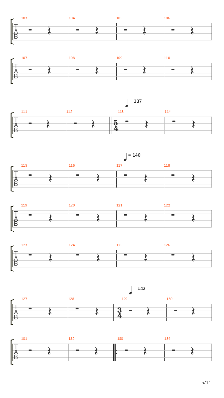 Hand Of The Host(1697)吉他谱