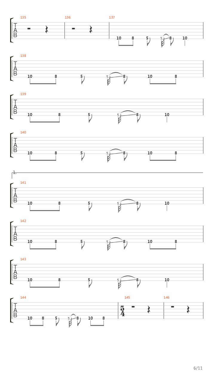 Hand Of The Host(1697)吉他谱