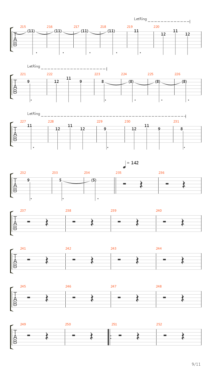 Hand Of The Host(1697)吉他谱