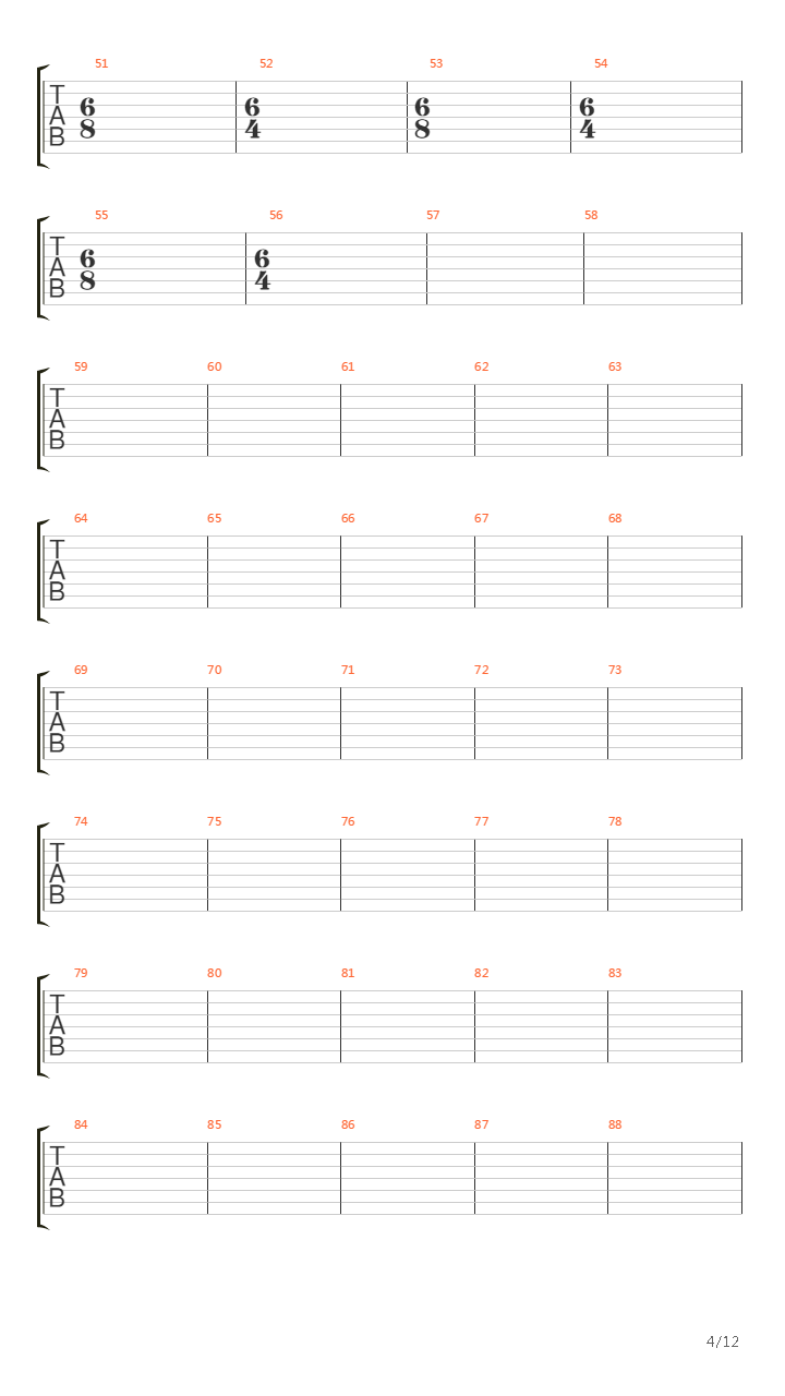 Enf Of The Beginning(Ver3)吉他谱