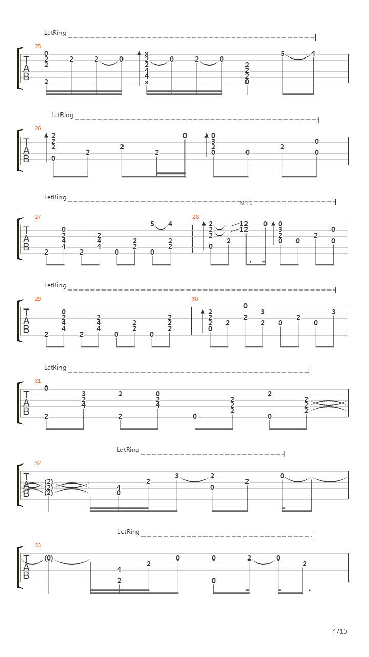 Trumpets (Fingerstyle Tab)吉他谱