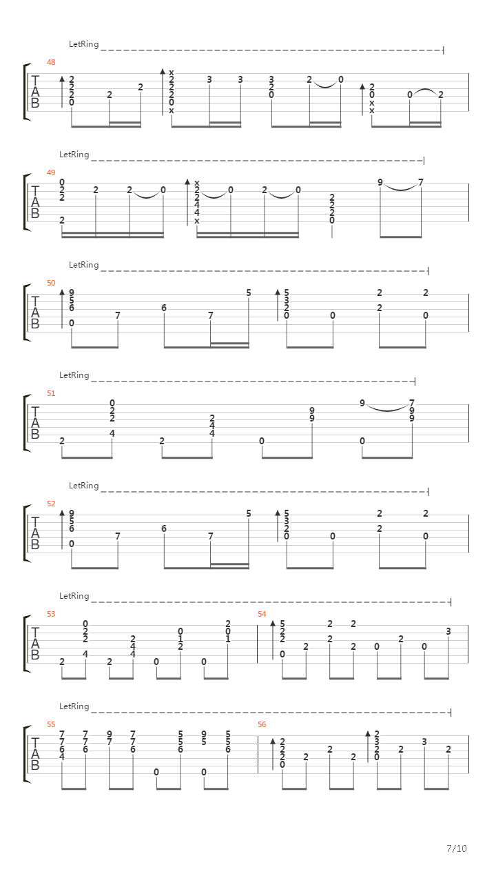 Trumpets (Fingerstyle Tab)吉他谱