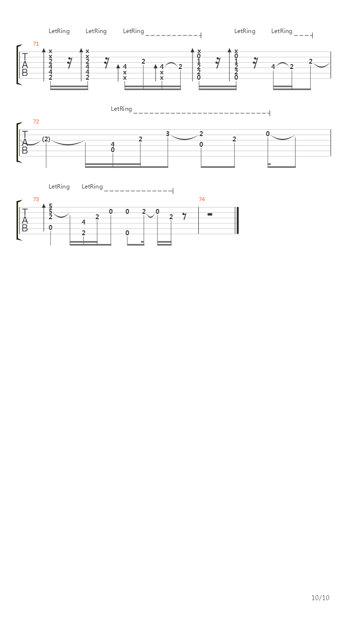 Trumpets (Fingerstyle Tab)吉他谱