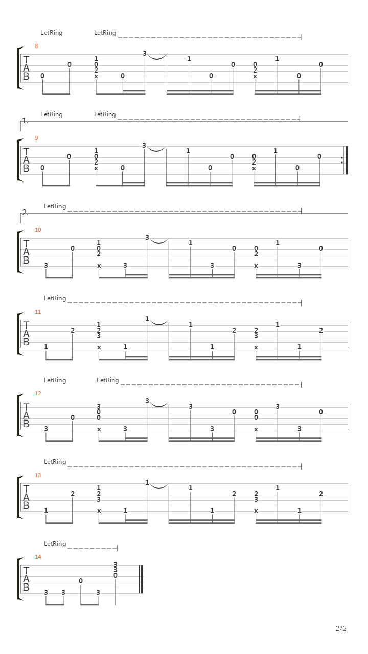 Details In The Fabric (Simplified Version)吉他谱