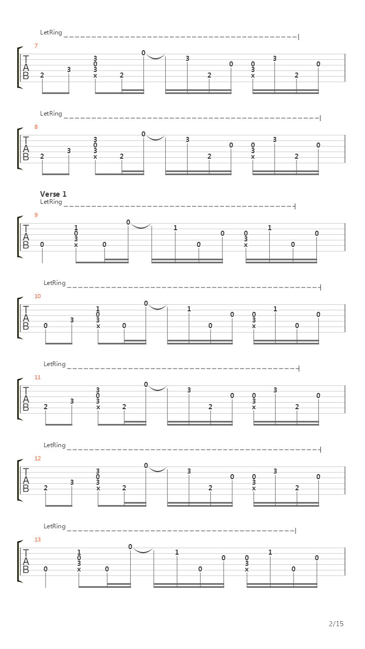 Details In The Fabric吉他谱