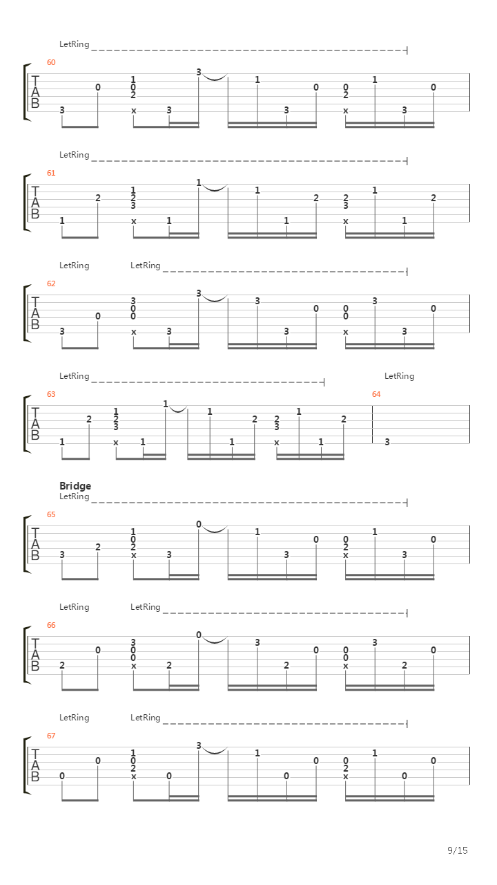 Details In The Fabric吉他谱