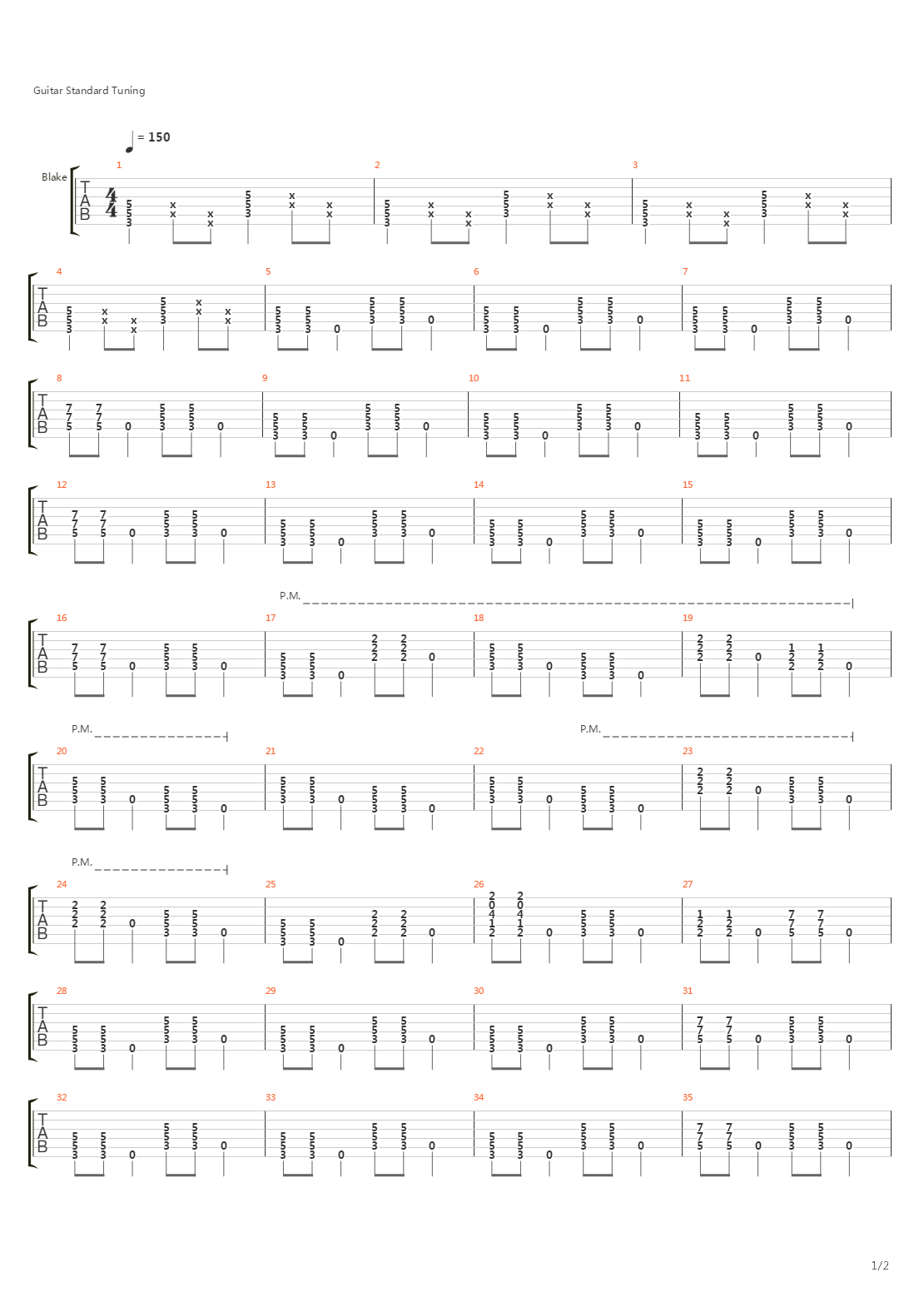 Boxcar吉他谱