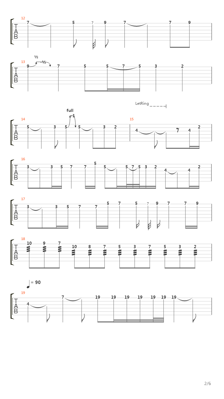 Sons Of Skyrim Metal Version (Standard Tuning)吉他谱