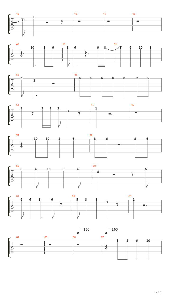 Aqualung吉他谱