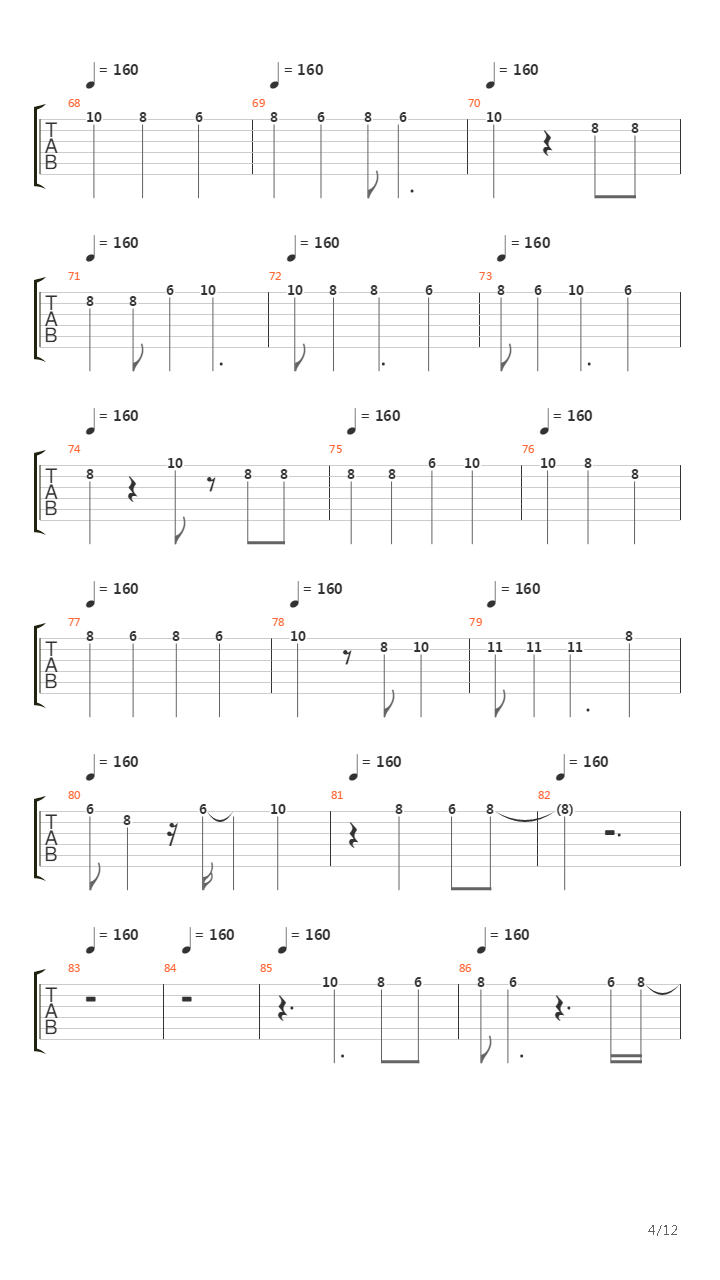 Aqualung吉他谱