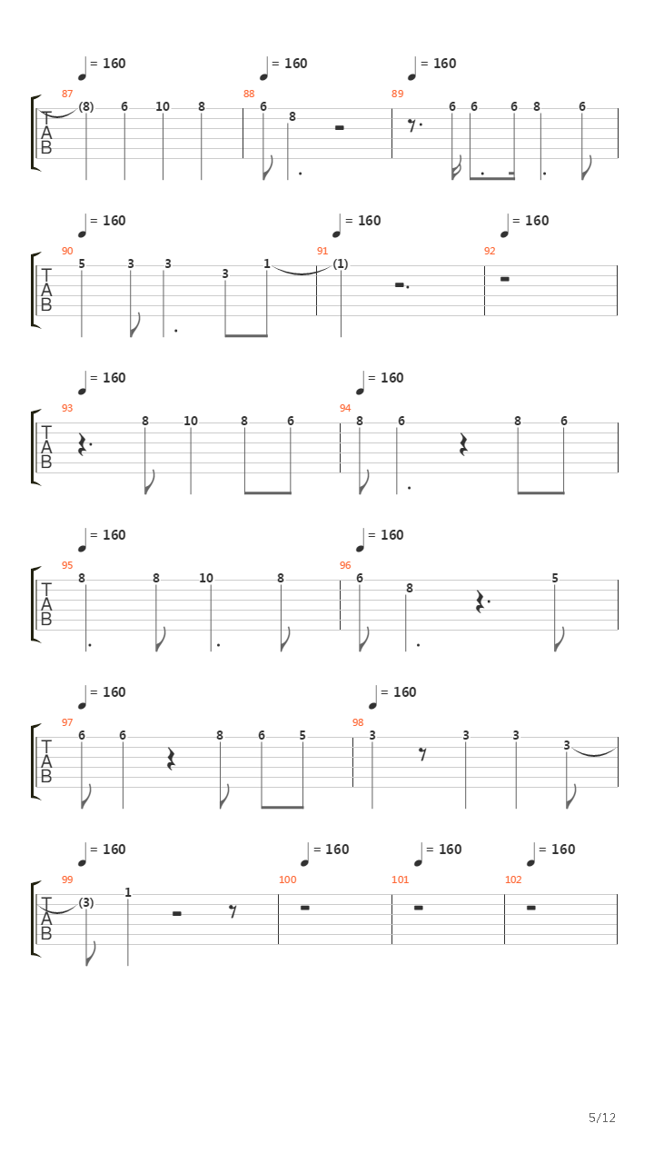 Aqualung吉他谱