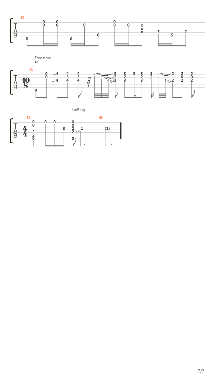 Hear My Train A Comin' (Acoustic)吉他谱