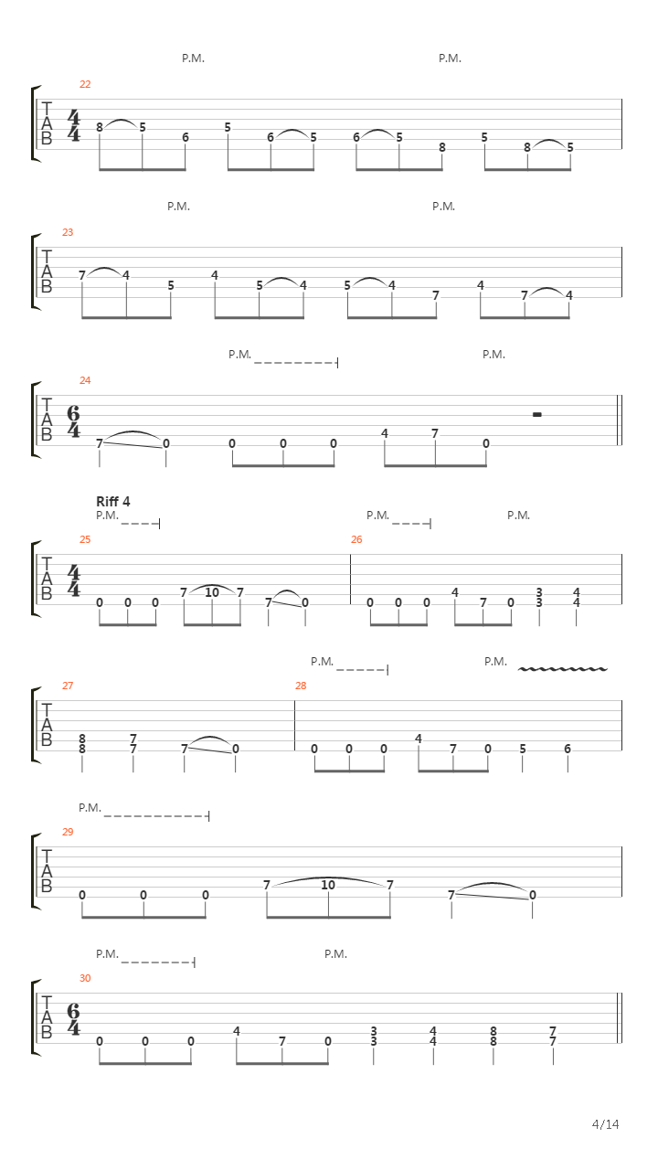 Embedded吉他谱