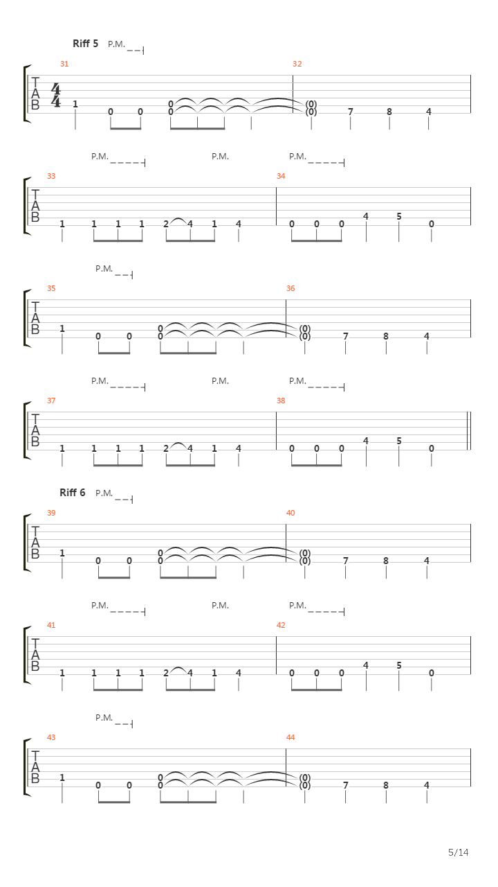 Embedded吉他谱