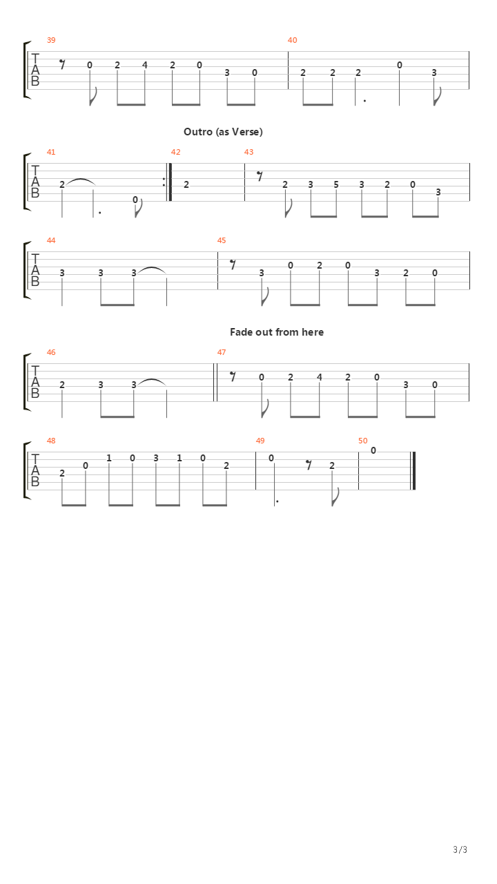 A Toi吉他谱