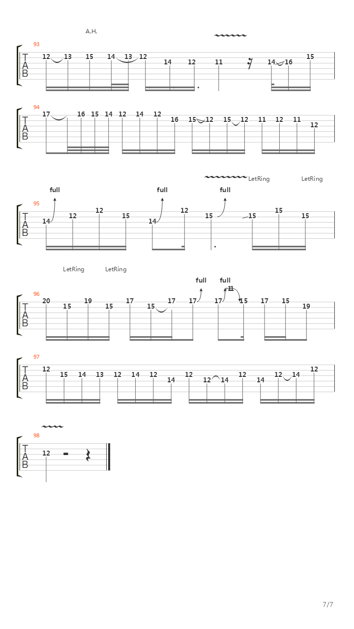 Formular 1吉他谱