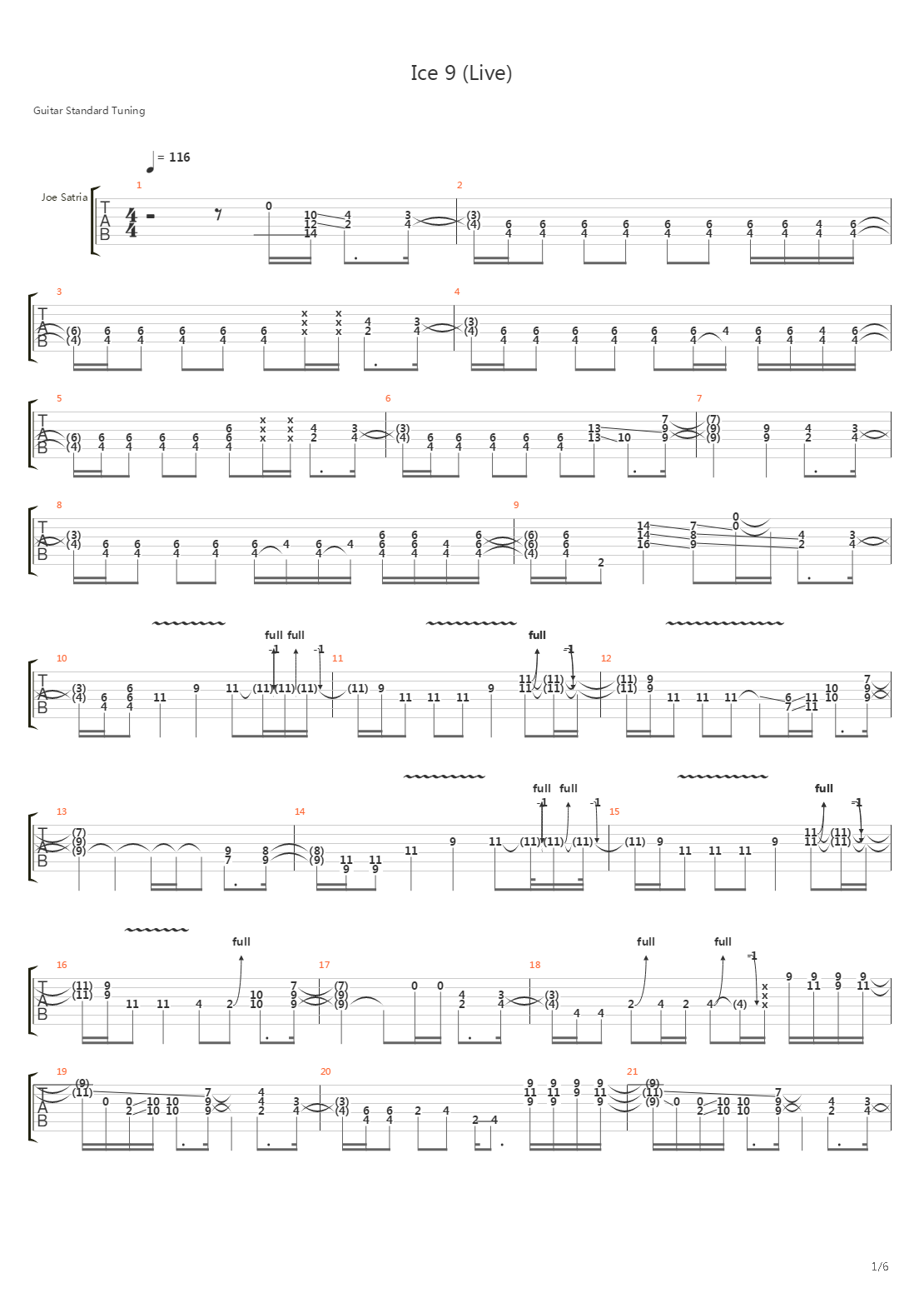 Ice 9 (Live)吉他谱