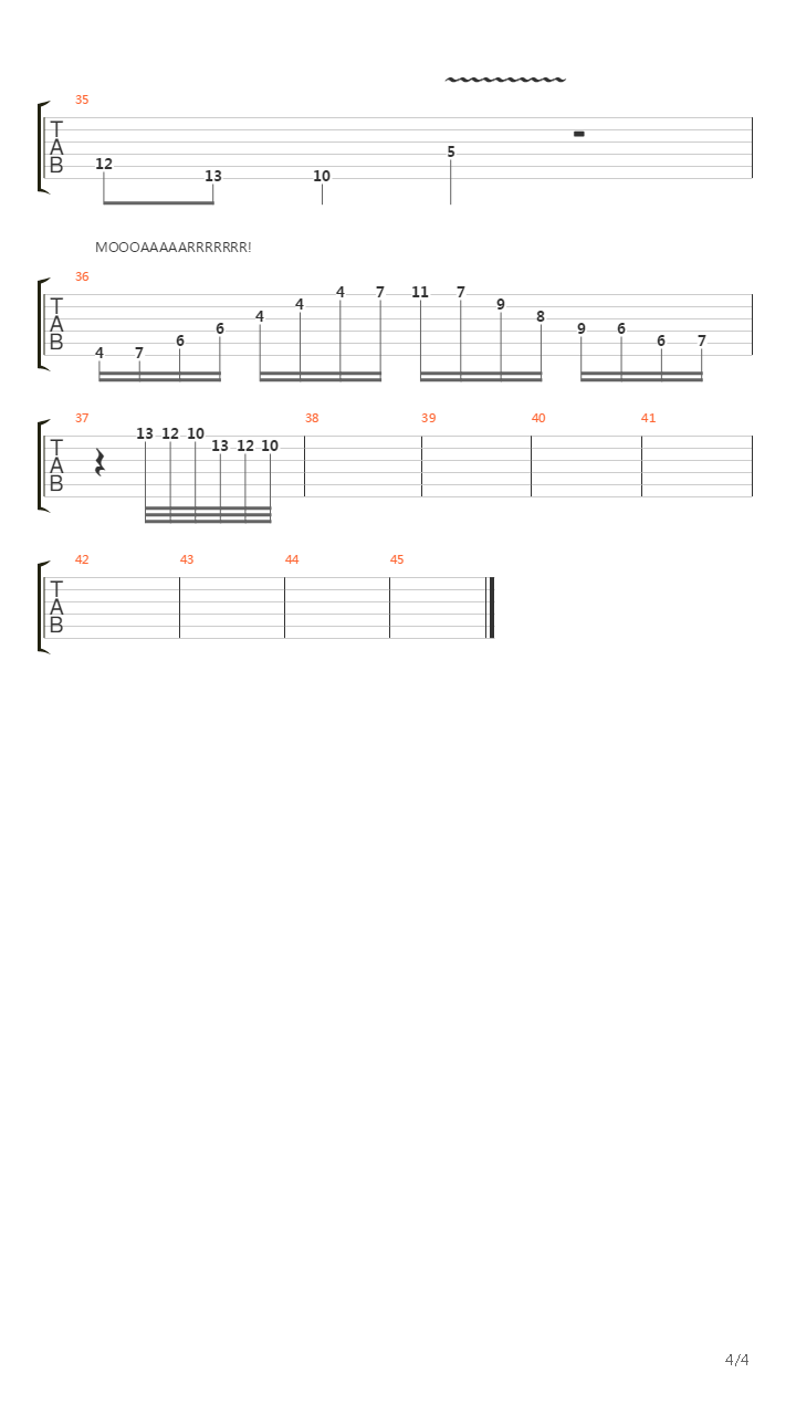 Boureé Heavy Version吉他谱