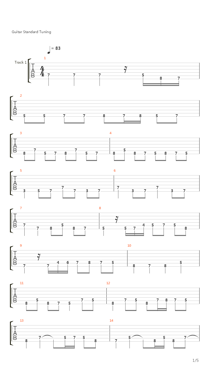 Bwv 958 Fugue A Minor吉他谱