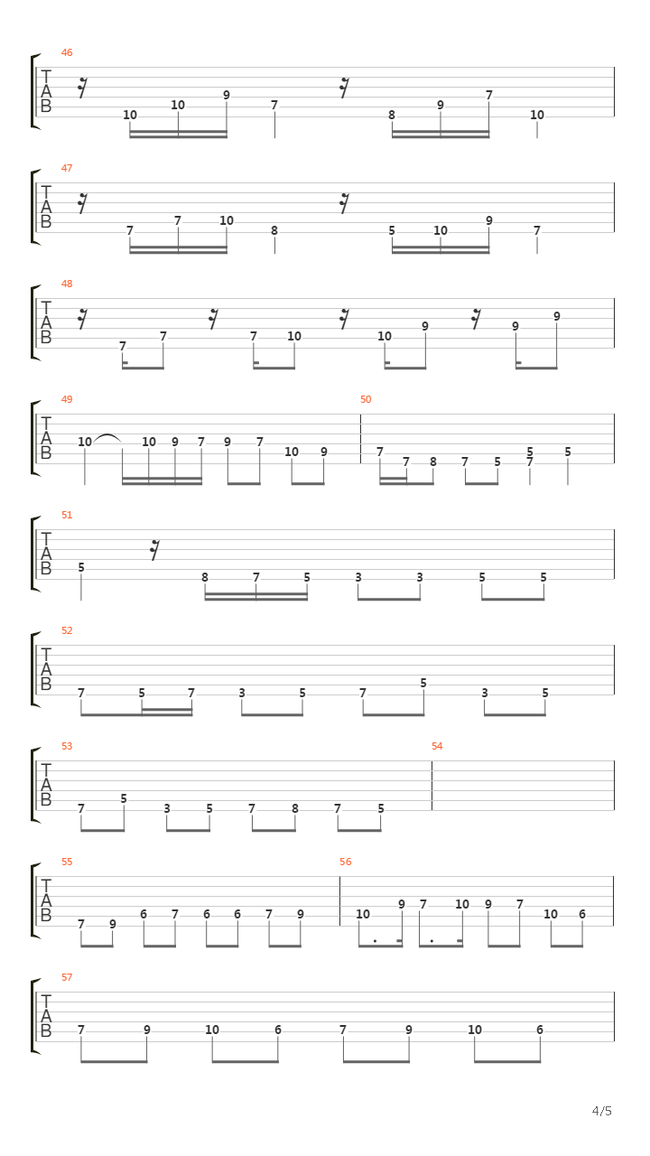 Bwv 958 Fugue A Minor吉他谱