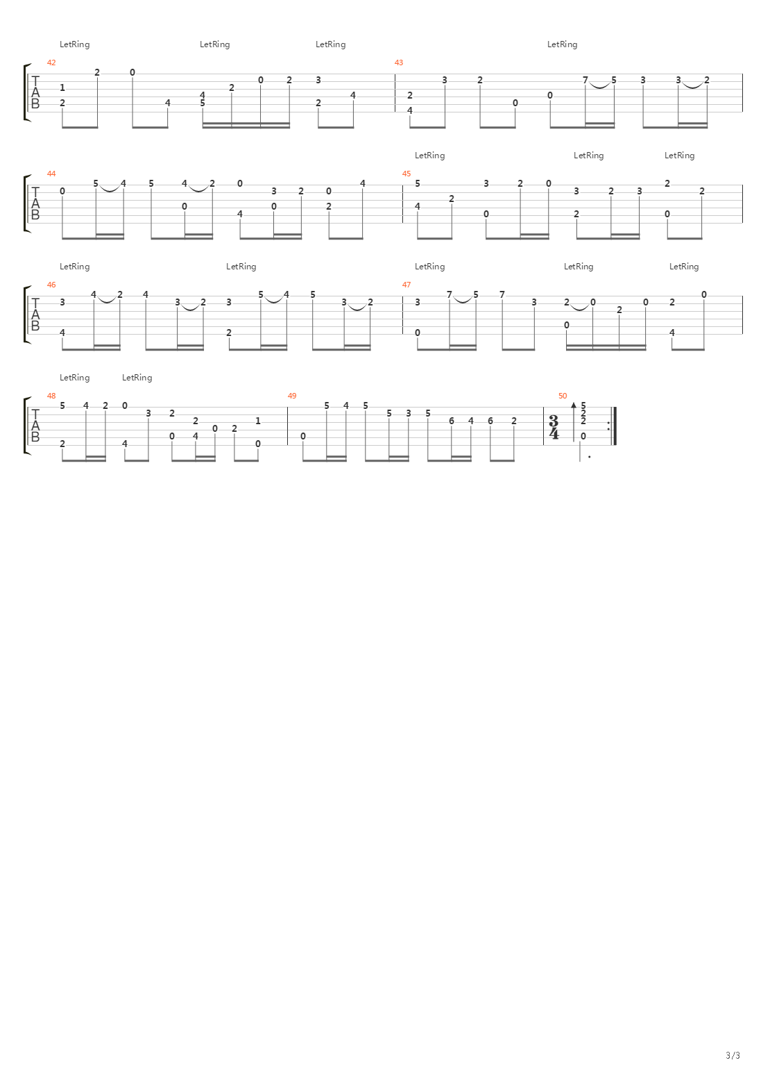 Cello Suite 3 - Allemande - Guitar吉他谱