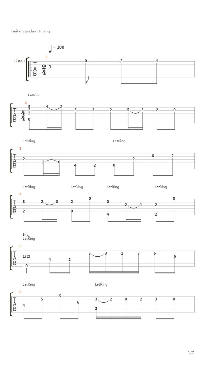 Cello Suite 3 - Allemande - Guitar吉他谱