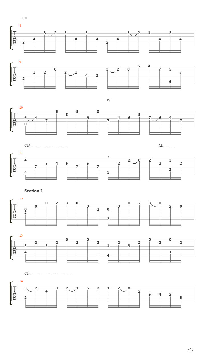 Cello Suite № 1 Bwv 1007 Doig吉他谱