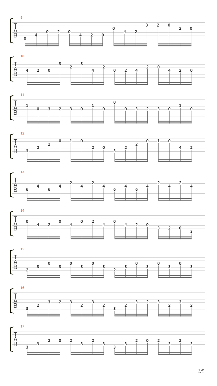Cello Suite № 1吉他谱