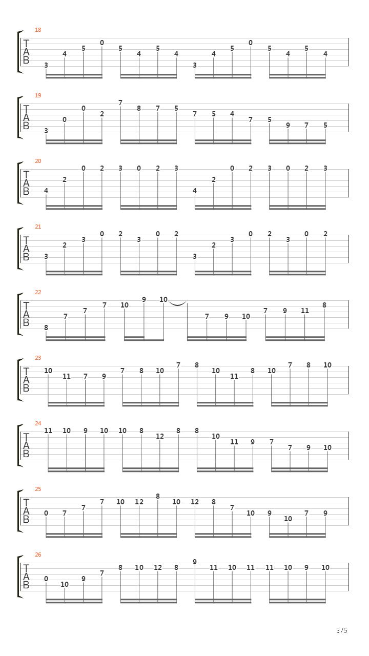 Cello Suite № 1吉他谱