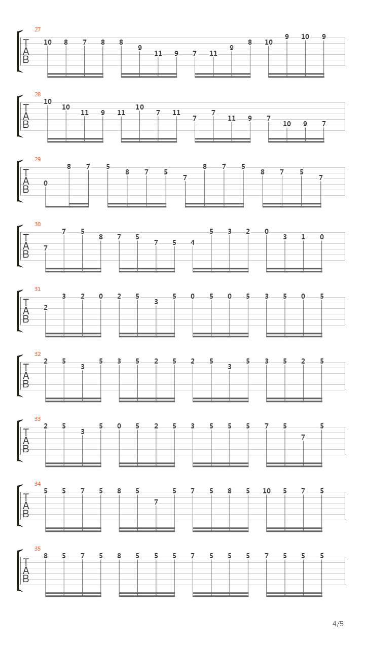 Cello Suite № 1吉他谱
