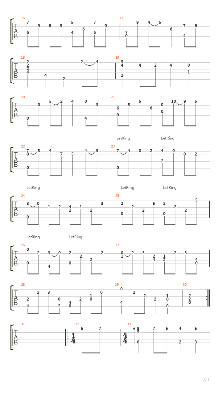 Suite N° 3 Pour Cello吉他谱