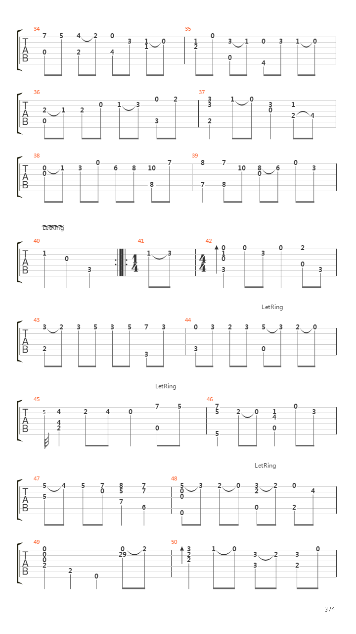 Suite N° 3 Pour Cello吉他谱
