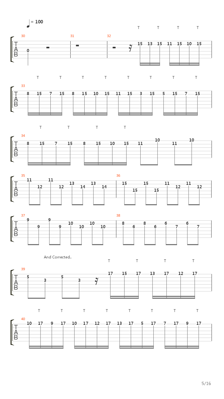 Toccata & Fugue in Dm (Metal Version)吉他谱